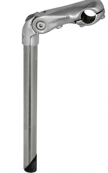 Ergotec Schaftvorbau Kobra Vario &#216; 25,4 mm 110 mm Edelstahl silber