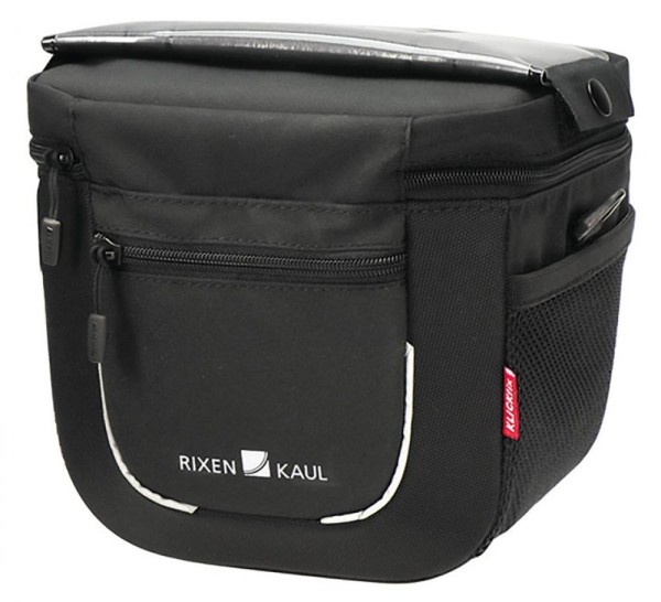 Netzbeutel Packbeutel Tasche schwarz mit Klett SMALL