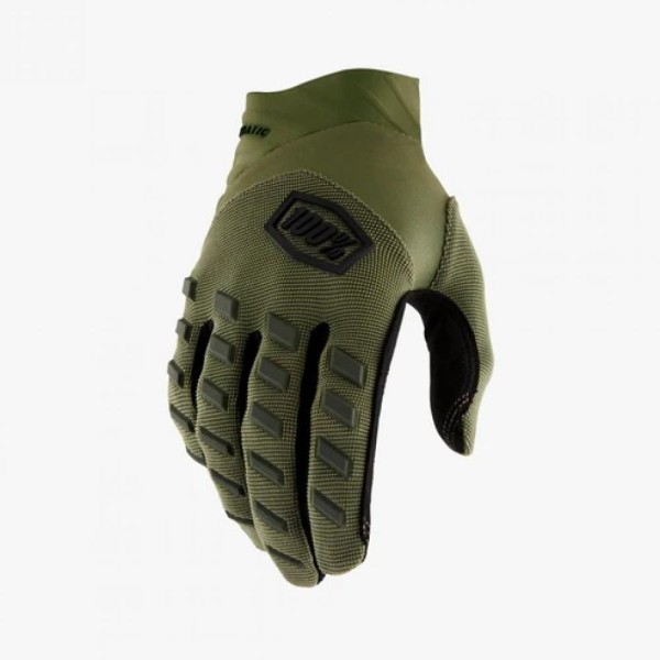 100% Airmatic Gloves army green  XL