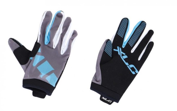 XLC Langfingerhandschuh MTB grau/blau Gr. XS