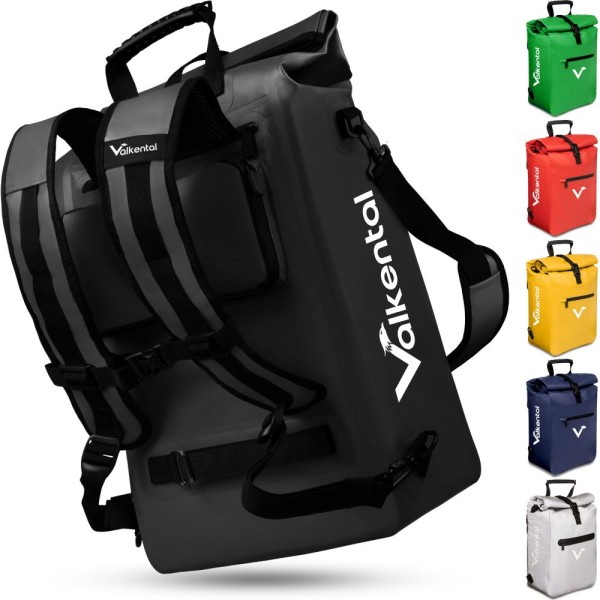 Valkental Rucksack ValkOne 3in1 Fahrradtasche schwarz