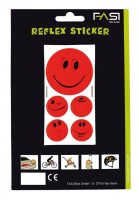 Fasi Reflexaufkleber-Set Smily selbstklebend orange 1x &#216; 5cm 4x &#216; 2,5cm