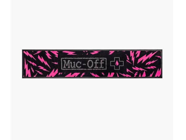 Muc Off Absorbing Bike Mat 200x40cm, black/pink, unis