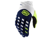 100% Airmatic Gloves, Navy/White, XL