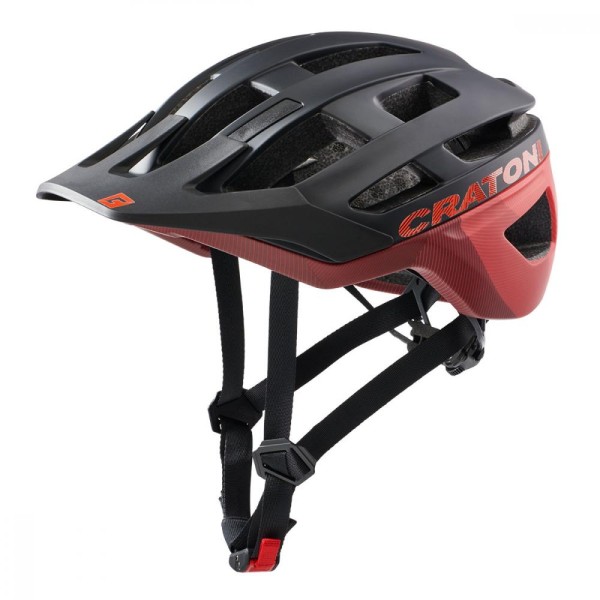 Cratoni Helm AllRace MTB schwarz/rot matt Gr. S/M 52-57 cm