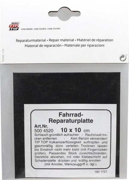 Schlauch-Reparaturplatte Tip Top TT SB 10x10 cm