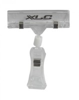 Preisschildhalter mit doppelter Klemmung transparent, XLC Logo 10er pack