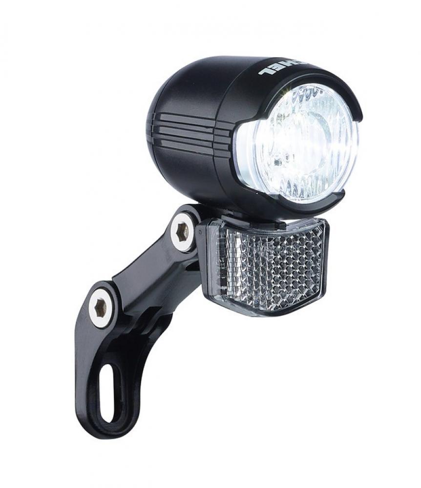 Fahrrad Retro Scheinwerfer für Nabenynamo Road Lite mit Schalter und  Reflektor