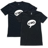 Knog T-Shirt Logo Herren neon schwarz Größe S 