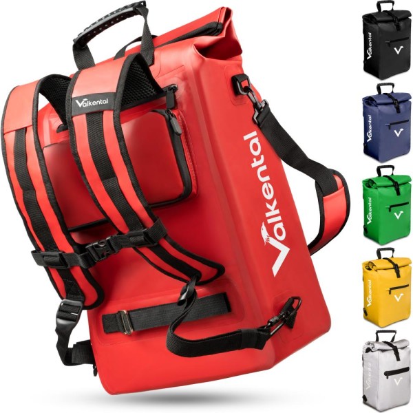 Valkental Rucksack ValkOne 3in1 Fahrradtasche rot