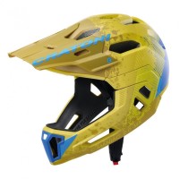 Cratoni Helm C-Maniac 2.0 MX MTB gelb/blau matt Gr. L/XL 58-61 cm