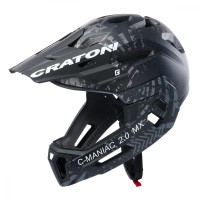 Cratoni Helm C-Maniac 2.0 MX MTB schwarz/anthrazit matt Gr. S/M 52-56 cm