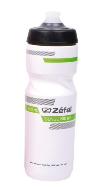 Trinkflasche Sense Pro 80 800ml/27oz Höhe 229mm weiß (grün/schwarz