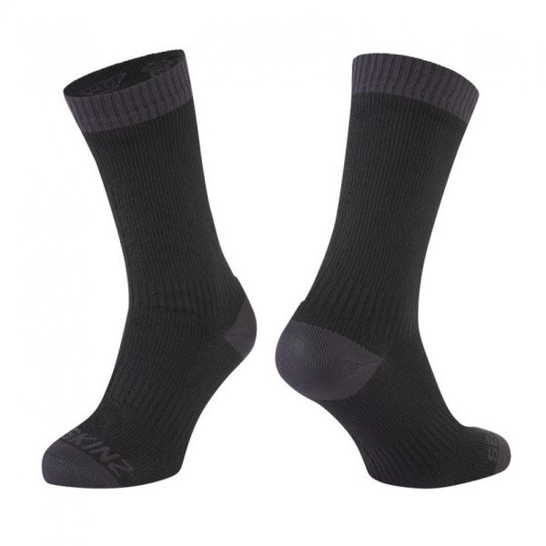 Socken SealSkinz Wiveton schwarz/grau, Gr. XL