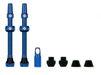 Muc Off, Tubelessventil V2, SV (44mm), Farbe blau, Aluminium, zur Umrüstung von Standardfelgen auf Tubeless-System, für fast alle Felgen geeignet