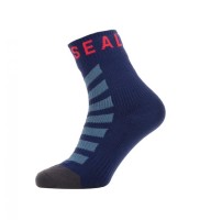 Socken SealSkinz Warm Weather Ankle navy/grau/rot, Gr. M (39-42), unisex
