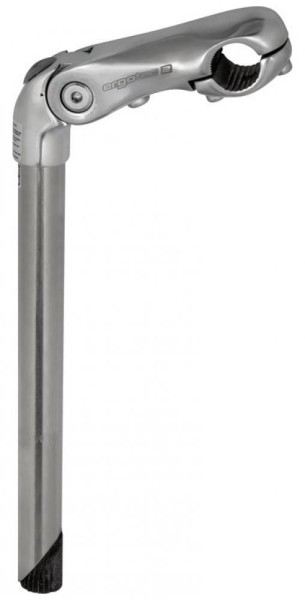Ergotec Vorbau Kobra Vario Tube 110mm Alu -10/+50&#176; silber 1" &#216; 22,2mm