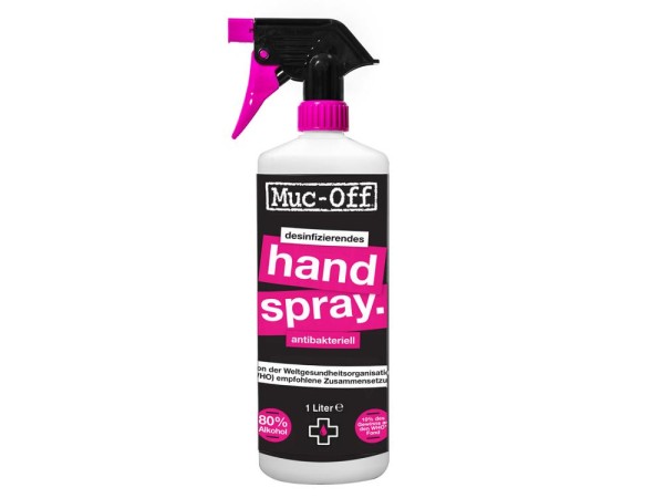 Muc Off Antibacterial Hand Sanitising Spray 1 Liter, pink, 1000