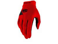 100% Ridecamp Gel Gloves, red, M