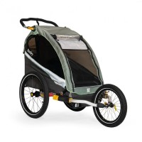 Fahrrad-Kinder-Anhänger Burley D`Lite X Single, sage green/ carcoal grey