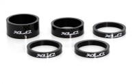 XLC A-Head Spacer-Set AS-C01 3 x 5, 1 x 10,  1 x 15mm, 1 1/8" Carbon