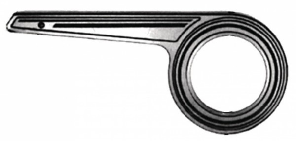 Kettenschutz Horn Alu SL 23 1-flügelig silber, bis 46 Zähne, für Nabenschaltung