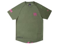 Muc Off Short Sleeve Riders Jersey, green/pink, S