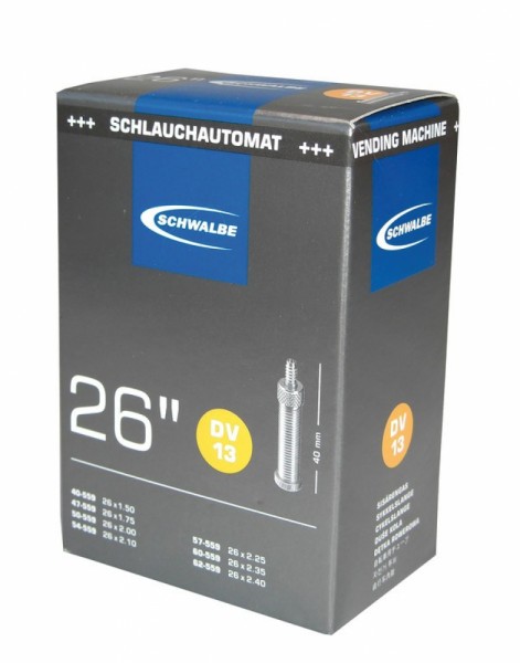 Schlauch Schwalbe DV 13 in Folie 26x1.50-2.50" 40/62-559 DV40mm