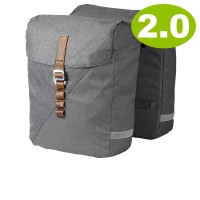 Racktime Doppeltasche HEDA 2.0 dust grey Größe 32x36x14 cm 24 ltr. 