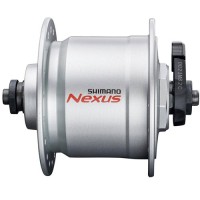 Nabendynamo Shimano Nexus DH-C3000-3N, 36Loch, Schnellspanner, silber , Shimano, E-DHC30003NQAASG
