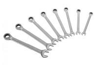 Birzman Combination wrench set gear plus, 8 PCS/SET, silver