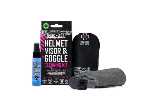 Muc Off Visor, Lens & Goggle Cleaning Kit V2, black