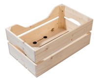 Holzbox Racktime Woodpacker natur, 49x24,1x29,5cm, 25ltr