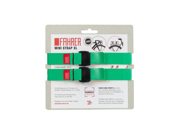 Fahrer Gepäcktr.-Spanngurt Mini Strap XL grün 2 Stück