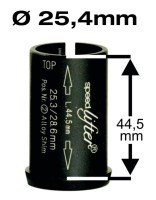 Reduzierhülse Speedlifter 1 1/8" Ahead &#216;25,4mm, 44,5mm Höhe, schwarz