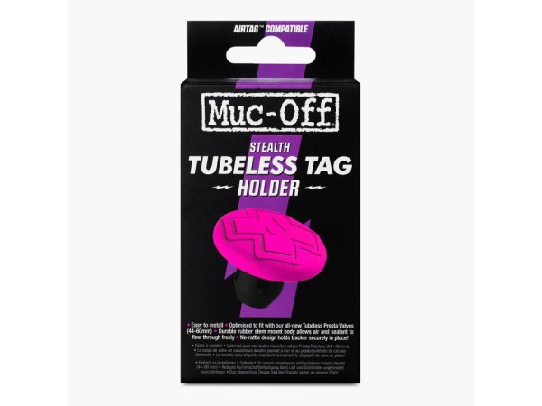 Muc Off Tubeless Tag Holder, black/pink, unis