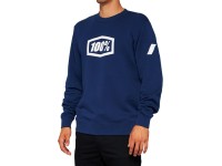 100% Icon Pullover Crewneck Sweatshirt, navy, L
