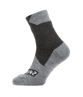 Socken SealSkinz All Weather Ankle schwarz/grau, Gr.XL (47-49), unisex