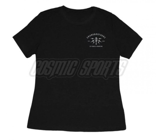 Crankbrothers T-Shirt 25th Anniversary Edition Damen Größe L schwarz-hellgrau 
