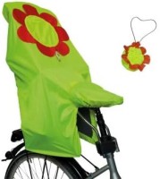 Lunari Kinder Fahrradkindersitz Regenschutz Lucky Cape Quick 4-in-1 Kindersitz, Motiv Flower, One Size