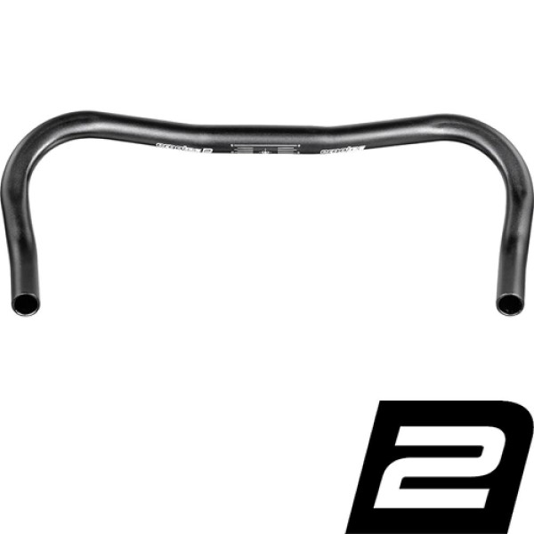 Ergotec Bügel Fixie Horn Bar &#216; 25,4 mm 440 mm Höhe 0 mm 12&#176; schwarz