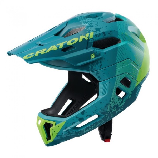 Cratoni Helm C-Maniac 2.0 MX MTB petrol/grün matt Gr. M/L 54-58 cm
