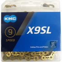 Kette KMC X9SL Ti-N Gold 1/2" x 11/128" 114 Glieder 6,6mm 9-fach