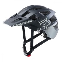 Cratoni Helm AllSet Pro MTB schwarz/grau matt Gr. S/M 54-58 cm