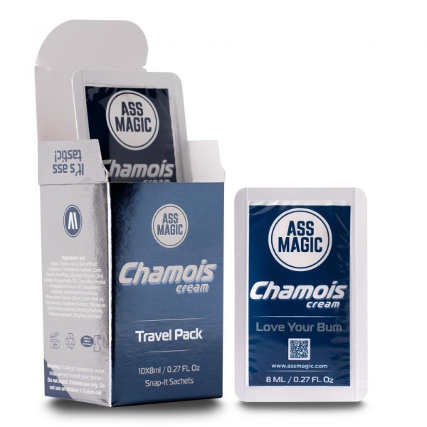 ASS MAGIC Sitzcreme Chamois Cream Travel Pack 10 x 8ml