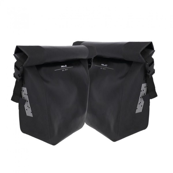 XLC Einzeltaschen Set BA-W41 schwarz, wasserdicht,2x 40x32x15cm