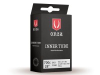 Onza Tires Tube SA3, 700x23C-28C, 0.9mm, Presta FV60mm, black, 700C