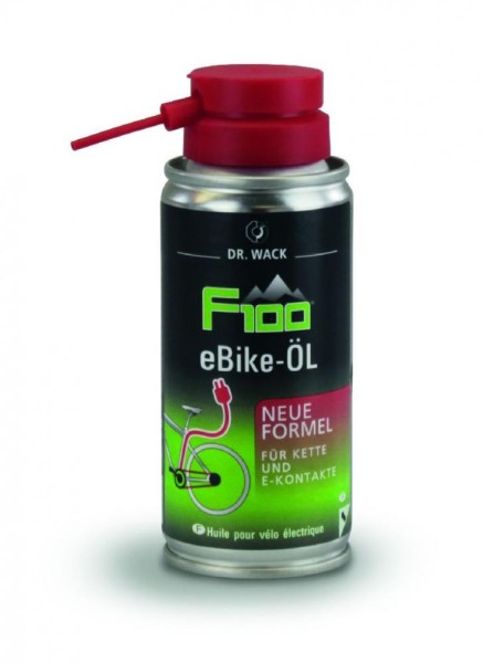 F100 Premium Fahrradpflege, Schmier-/Pflegemittel, E-Bike Kettenöl, 100ml, in Aerosoldose, NEUE Formel