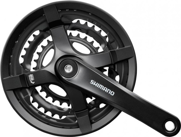 Kurbelgarnitur Shimano FS-TY501 48/38/28 170mm schwarz  6/7/8-fach mit KSS