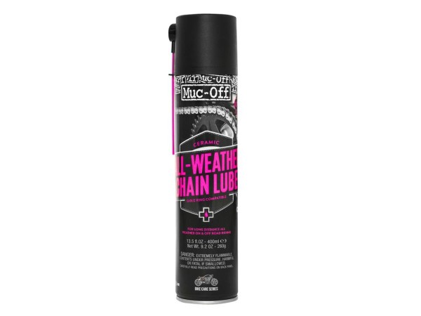 Muc Off Motorcycle All Weather Chain Lube 400ml aerosol, black, 400